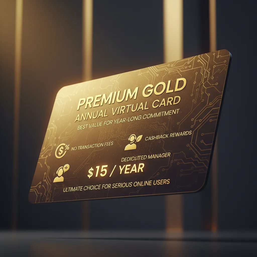 Premium Gold annual virtual card